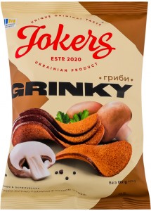Грінки житньо-пшеничні Jokers Гриби 80г