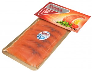 Филе семги кусочками х/к в/у 100г Flagman