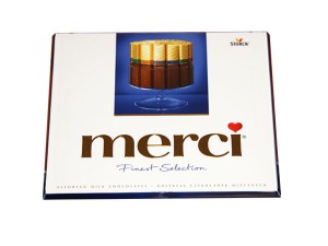 Цукерки асорті молочні Merci 250 г