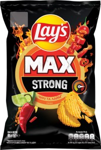 Чипсы Lay's Max Чили и лайм рифленые 95г