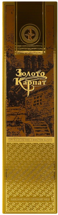 Водка Золото Карпат особенная 40% 0,75 л