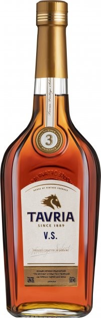 Коньяк Таврія 3 звезды VS 0,5л, 40%