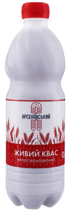 Квас Арсеньевский хлебный живой 0,5л