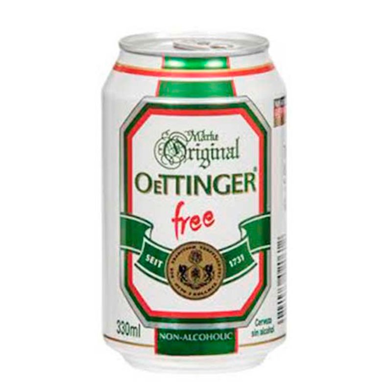 Пиво Oettinger Free Beer светлое фильтрованное 0,33 л ж/б