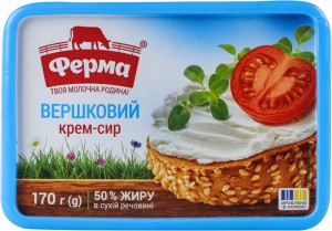 Крем-сыр Ферма Сливочный 50% 170г