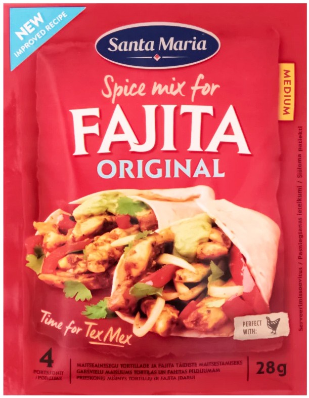 Приправа Santa Maria Fajita Original 28 г