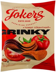 Грінки житньо-пшеничні Jokers Томат пікантний 80г