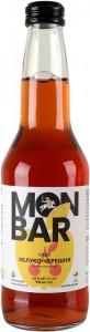 Сидр Monbar Яблуко-черешня напівсолодкий газований 3,6% 0,33 л