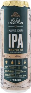 Пиво Volfas Engelman IPA светлое фильтрованное 6% 0,568л ж/б