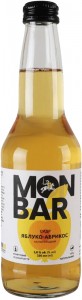 Сидр Monbar Яблуко-абрикос напівсолодкий газований 3,8% 0,33 л