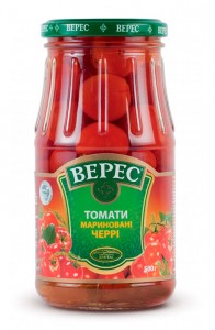 Томаты Верес Черри маринованные 500 г с/б
