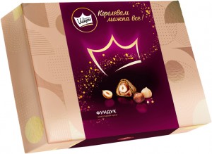 Цукерки АВК Королівський шарм з цілим фундуком 276 г
