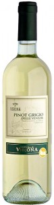 Вино Cantina di Verona Terre di Verona Pinot Grigio delle Venezie IGT біле сухе 12,5% 0,75 л