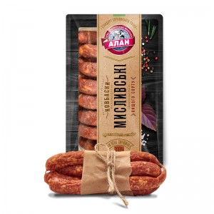 Колбаски охотничьи Алан полукопченые в/с