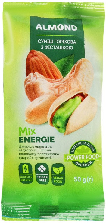 Смесь Almond Mix Energie ореховая с фисташкой 50г