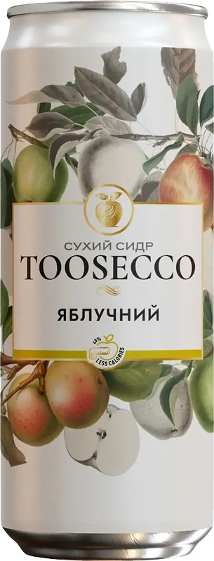 Сидр сухой Toosecco Яблоко 5% 330 мл