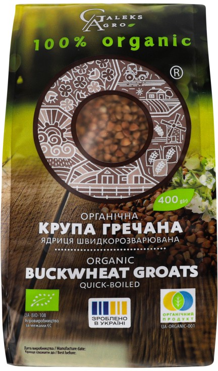 Крупа гречневая Galeks Agro ядрица быстроразвариваемая органическая 400г