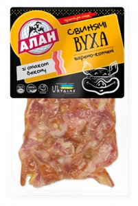 Вуха свинячі Алан зі смаком бекону в/к 