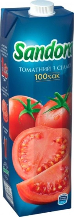 Сік Sandora томатний з м'якоттю 0.95л