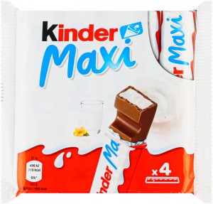 Шоколад молочный Kinder Maxi с молочной начинкой 84г