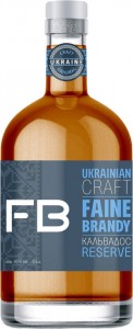 Бренди Faine Brandy плодовый Кальвадос Прикарпатский 40% 0,5 л