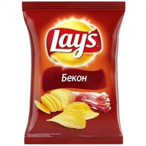 Чіпси Лейс Бекон 60г