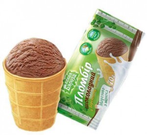 Морозиво Белая береза Пломбір шоколадний в ваф стакані 70г