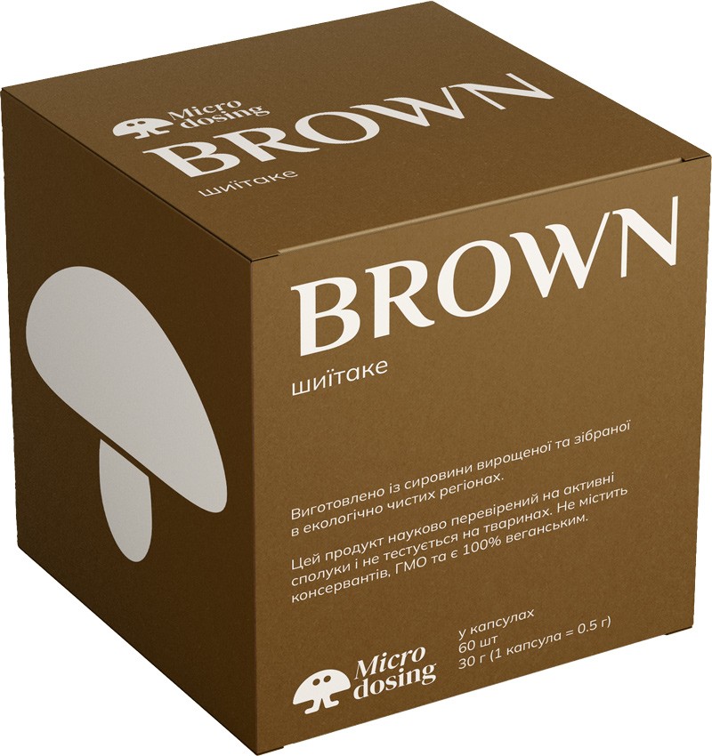 Шиитаке BROWN в капсулах 0,4г 60 шт