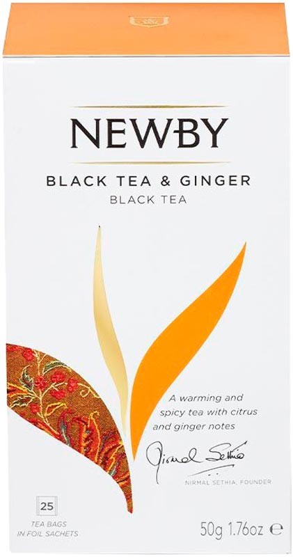 Чай Newby Black Tea & Ginger 25 пакетиков