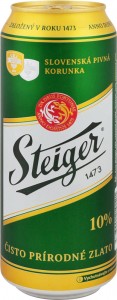 Пиво Steiger світле фільтроване 4,1% 0,5 л