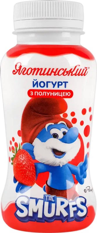 Йогурт Яготинський питьевой с клубникой 1.5% 185г