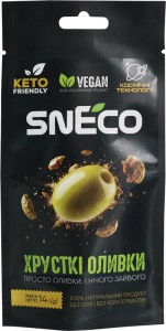 Оливки зеленые Sneco хрустящие 14г