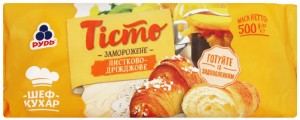 Тісто листково-дріжджове заморожене Рудь 500 г