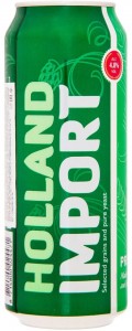 Пиво Holland Import светлое фильтрованное 4.8% 0.5 л
