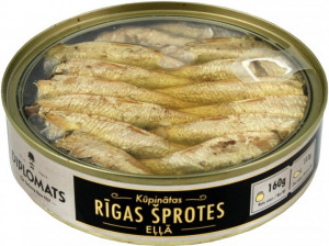 Шпроти в олії Rigas Sprats Diplomats з/б 160г