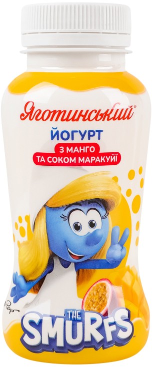 Йогурт Яготинський питьевой с манго и соком маракуйи 1.5% 185г