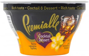 Десерт Premialle Соcktail&Dessert Ваниль с ароматом бурбона кисломолочный с наполнителем 9% 140г