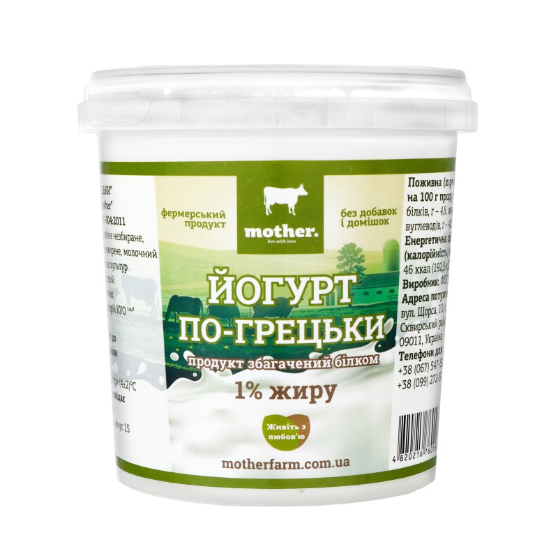 Йогурт по-гречески 1%  Mother  500г