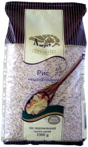 Рис Август длиннозернистый нешлифованный 1 кг