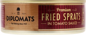 Шпроты жареные в томатном соусе Diplomats ж/б 240г