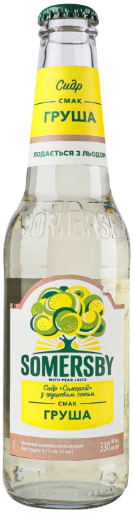 Сидр Somersby Груша 4.7% 0.33 л