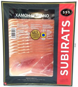 Хамон Subirats Serrano GAS нарезка 250 г