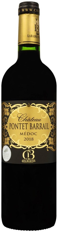 Вино Chateau Pontet Barrail Medoc Cru Bourgeois червоне сухе 13,5% 0,75л