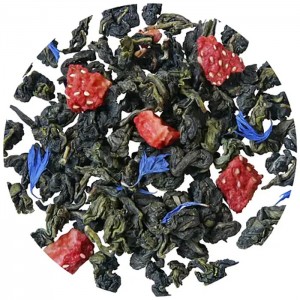 Чай зеленый Чайные шедевры Клубничный зефир весовой