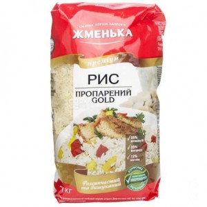 Рис пропарений Жменька Голд 1кг