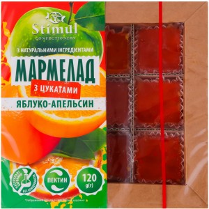 Мармелад Stimul «Яблоко-апельсин» с цукатами 120 г