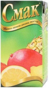 Нектар Смак Манго-лимон-ананас 1 л