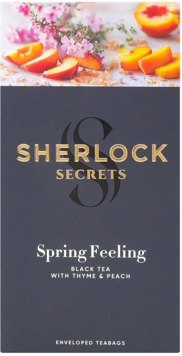 Чай Sherlock Secrets Spring feeling с тимьяном и ароматом персика 22*1.8г/уп