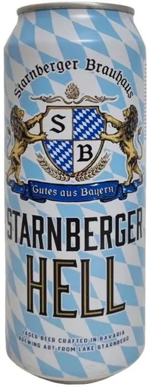 Пиво Starnberger Hell светлое фильтрованное 4,8% 0,5 л