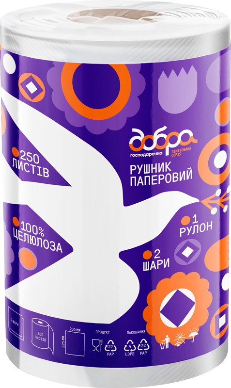 Рушник паперовий Добра господарочка 1шт